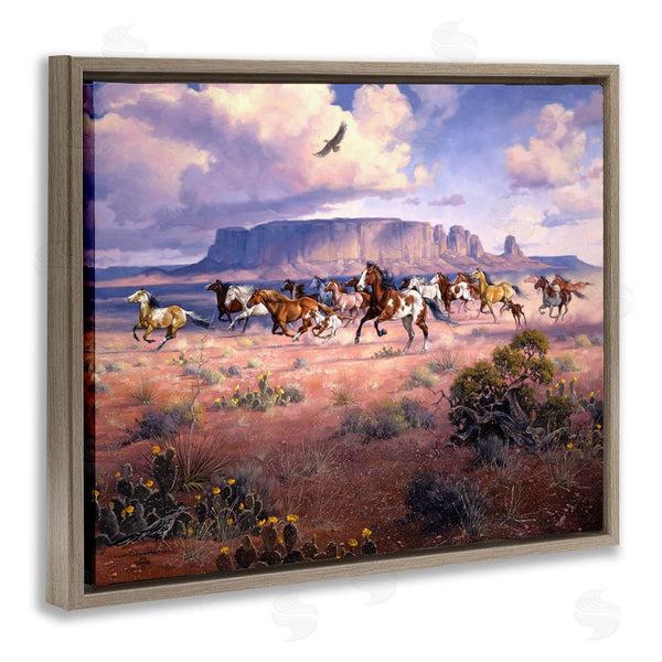 Stupell Industries Jack Sorenson | Western Canyon Horse Stampede