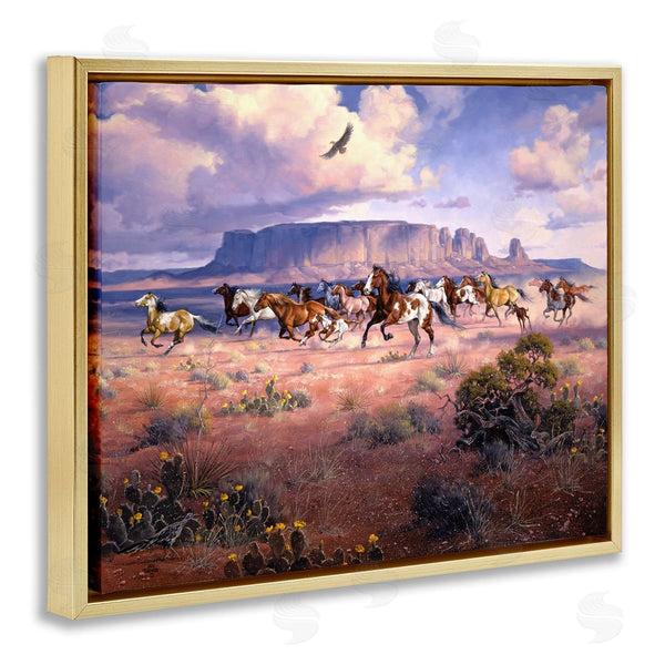 Stupell Industries Jack Sorenson | Western Canyon Horse Stampede