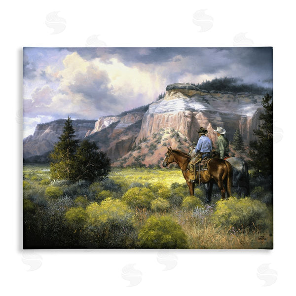 stupell industries Jack Sorenson | Western Cliffs and Cowboys