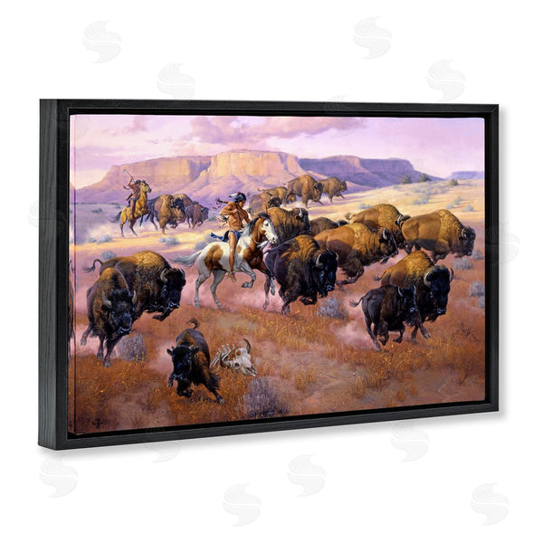 Stupell Industries Jack Sorenson | Western Natives Bison Hunt