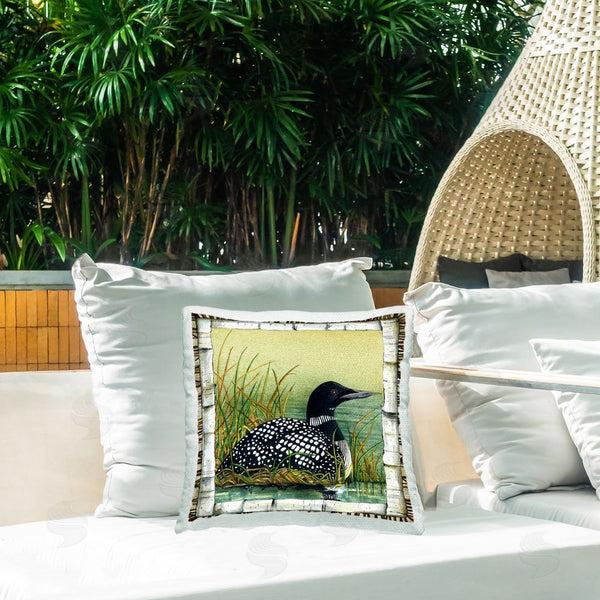 Stupell Industries Jacki Frerichs | Rustic Duck In Pond Printed Throw Pillow