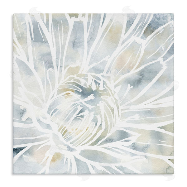 stupell industries Jackie Decker | Flower Petals Stamen Close Up White Outline Wall Art