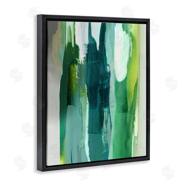 Stupell Industries Jackie Hanson | Green Asymmetrical Abstract Wall Art