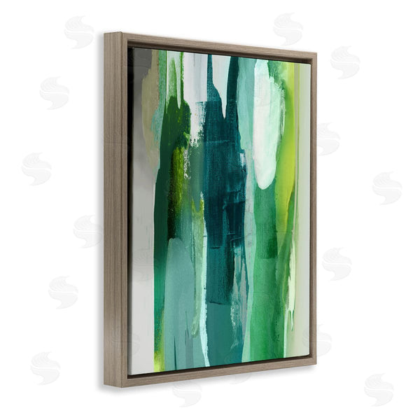 Stupell Industries Jackie Hanson | Green Asymmetrical Abstract Wall Art