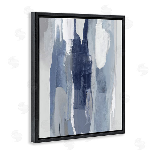 Stupell Industries Jackie Hanson | Layers Of Blue And White Abstract Movements Wall Art
