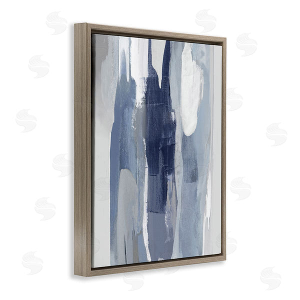 Stupell Industries Jackie Hanson | Layers Of Blue And White Abstract Movements Wall Art