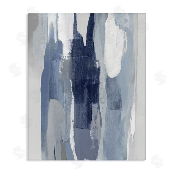 stupell industries Jackie Hanson | Layers of Blue and White Abstract Movements Wall Art