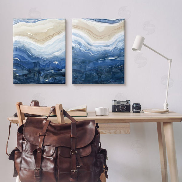 Stupell Industries Jackie Quigley | Abstract Ocean Geode Landscape Wall Art