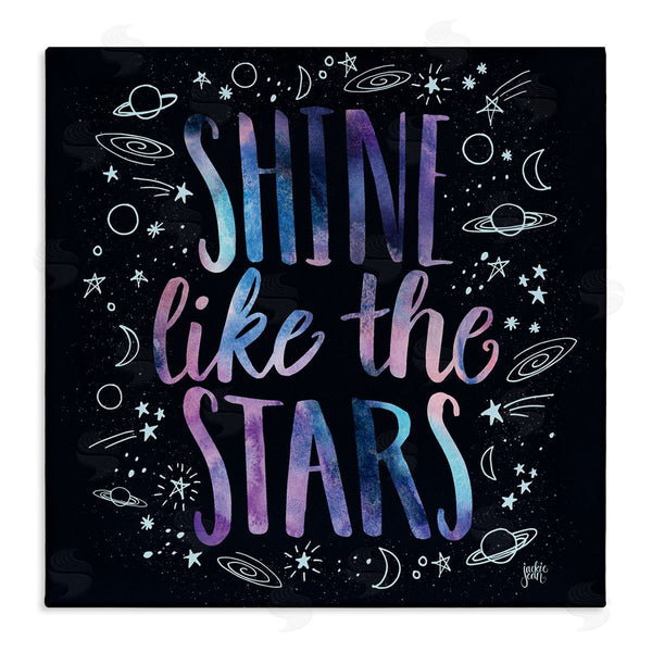stupell industries Jackie Quigley | Shine Like Stars Phrase Cosmic Typography Constellation Sketch Wall Art