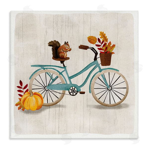 stupell industries Jackie Quigley | Squirrel on Autumnal Bicycle