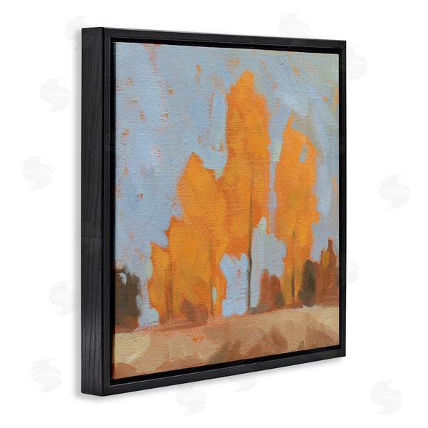 Stupell Industries Jacob Green | Autumn Trees Brilliant Orange Leaves Soft Blue Sky Wall Art