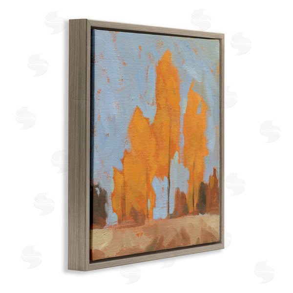 Stupell Industries Jacob Green | Autumn Trees Brilliant Orange Leaves Soft Blue Sky Wall Art
