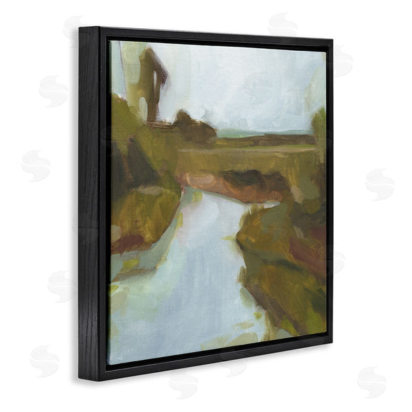 Stupell Industries Jacob Green | Blurred Country Creek Landscape Soft Murky Waters Wall Art