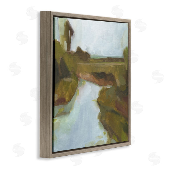 Stupell Industries Jacob Green | Blurred Country Creek Landscape Soft Murky Waters Wall Art