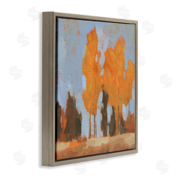 Stupell Industries Jacob Green | Brilliant Orange Leaves Golden Season Trees Abstract Landscape Wall Art