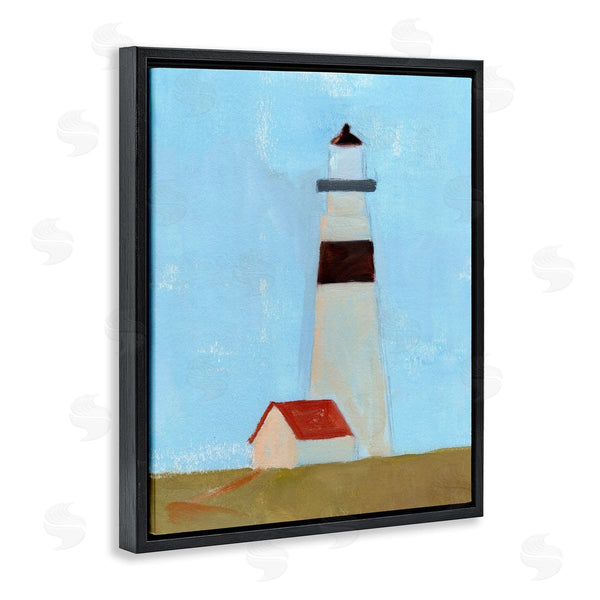 Stupell Industries Jacob Green | Lighthouse Daytime Blue Sky Rural Grass Scene Wall Art
