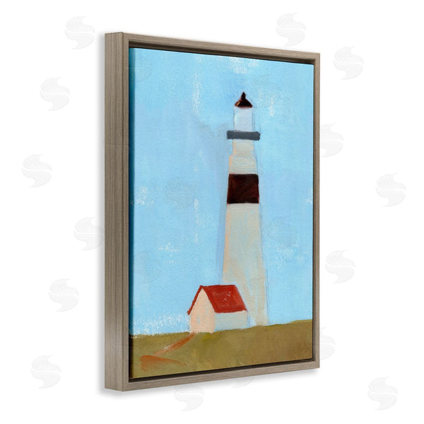 Stupell Industries Jacob Green | Lighthouse Daytime Blue Sky Rural Grass Scene Wall Art