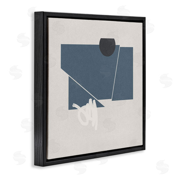 Stupell Industries Jacob Green | Modern Breaking Shapes Abstract Blue Sharp Lines Wall Art