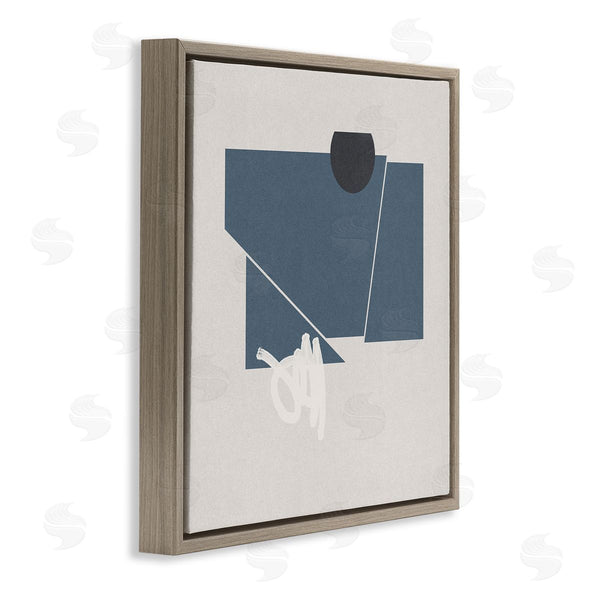 Stupell Industries Jacob Green | Modern Breaking Shapes Abstract Blue Sharp Lines Wall Art