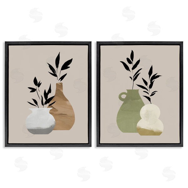 Stupell Industries Jacob Green | Modern Ikebana Plant Vases Wall Art