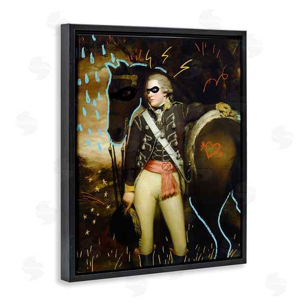 Stupell Industries Jacob Green | Traditional Painting Abstraction Presidential Masked Horse Wall Art