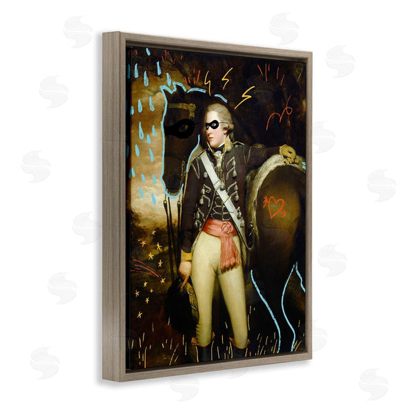 Stupell Industries Jacob Green | Traditional Painting Abstraction Presidential Masked Horse Wall Art