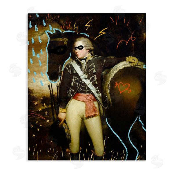 stupell industries Jacob Green | Traditional Painting Abstraction Presidential Masked Horse Wall Art