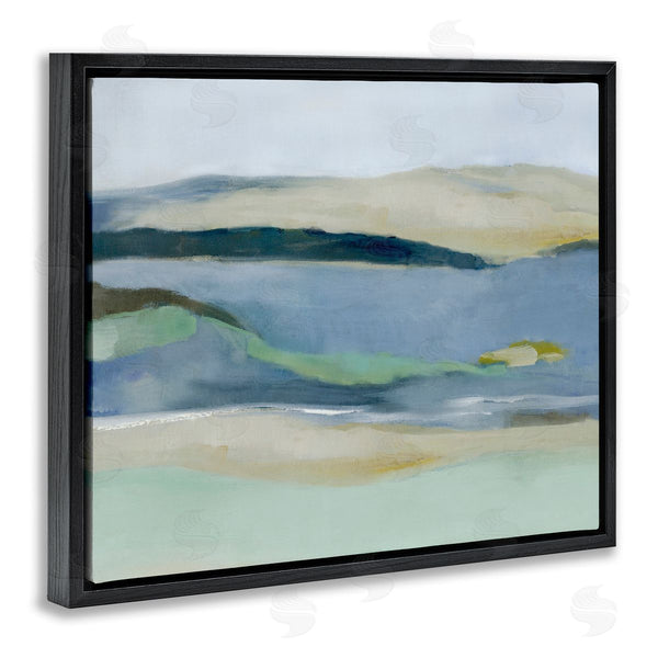 Stupell Industries Jacob Q | Abstract Mountain With River