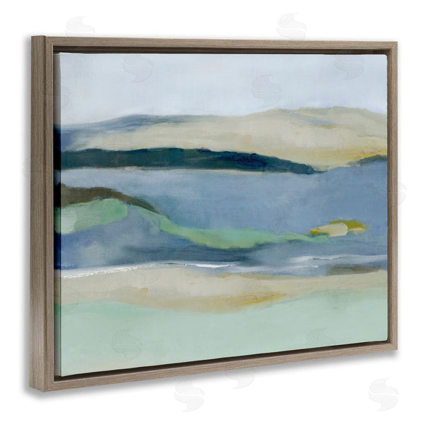 Stupell Industries Jacob Q | Abstract Mountain With River