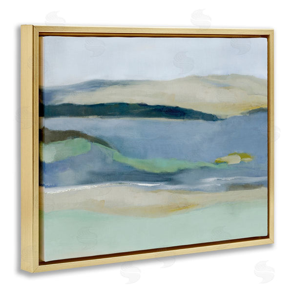 Stupell Industries Jacob Q | Abstract Mountain With River