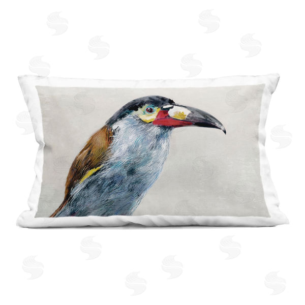 stupell industries Jacob Q | Black Billed Mountain Toucan Printed Throw Pillow