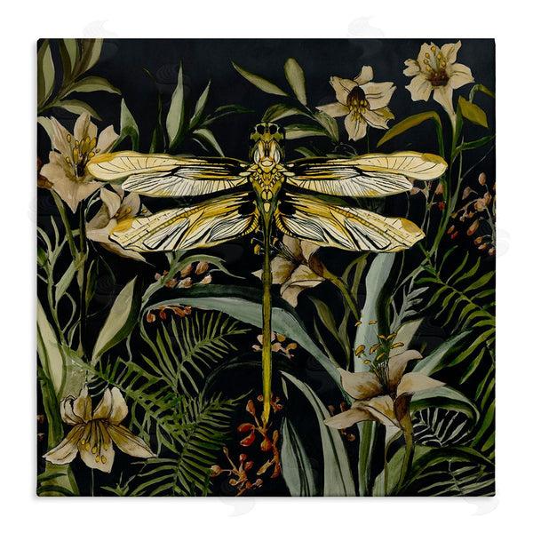 stupell industries Jacob Q | Blooming Botanicals & Dragonfly