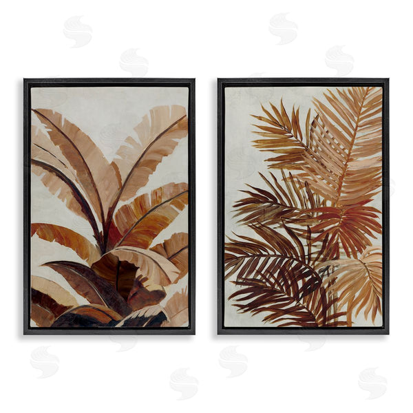 Stupell Industries Jacob Q | Brown Tropical Palm Plants