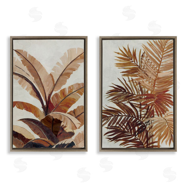 Stupell Industries Jacob Q | Brown Tropical Palm Plants