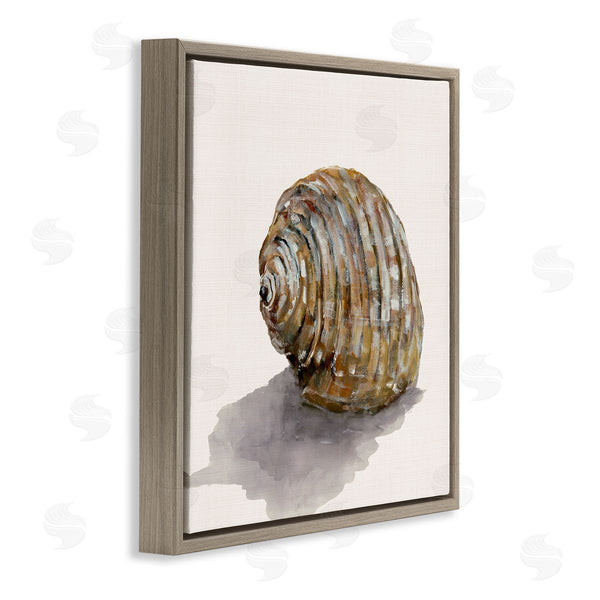 Stupell Industries Jacob Q | Curved Seashell On Beige