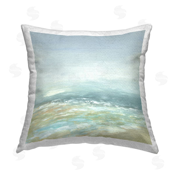 Stupell Industries Jacob Q | Energetic Beach Expression Printed Throw Pillow