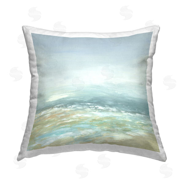 stupell industries Jacob Q | Energetic Beach Expression Printed Throw Pillow