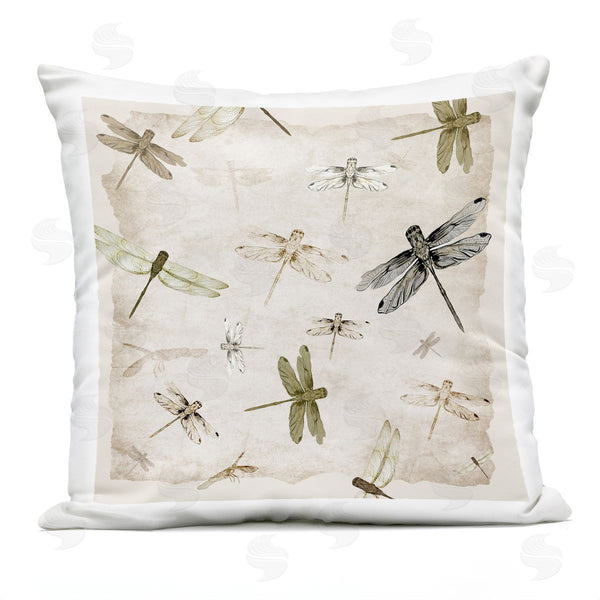 Stupell Industries Jacob Q | Glide In Grace Dragonflies Printed Throw Pillow