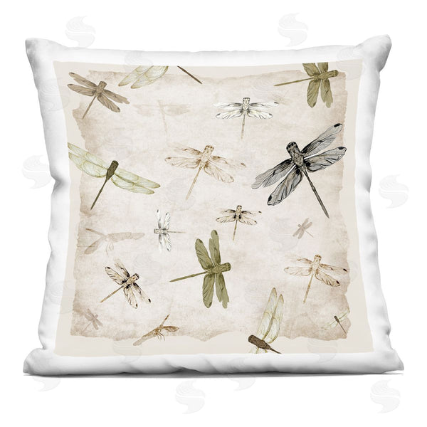 stupell industries Jacob Q | Glide In Grace Dragonflies Printed Throw Pillow