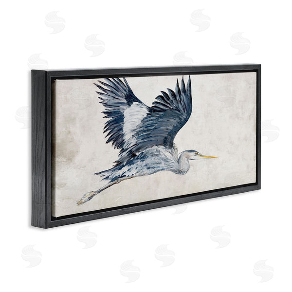Stupell Industries Jacob Q | Gliding Heron Bird In Neutrals