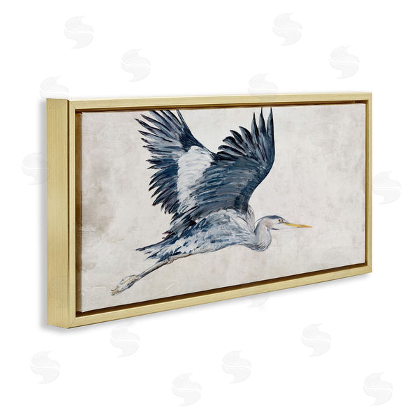 Stupell Industries Jacob Q | Gliding Heron Bird In Neutrals