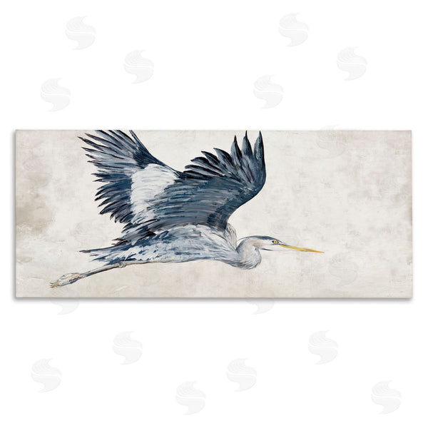 stupell industries Jacob Q | Gliding Heron Bird in Neutrals