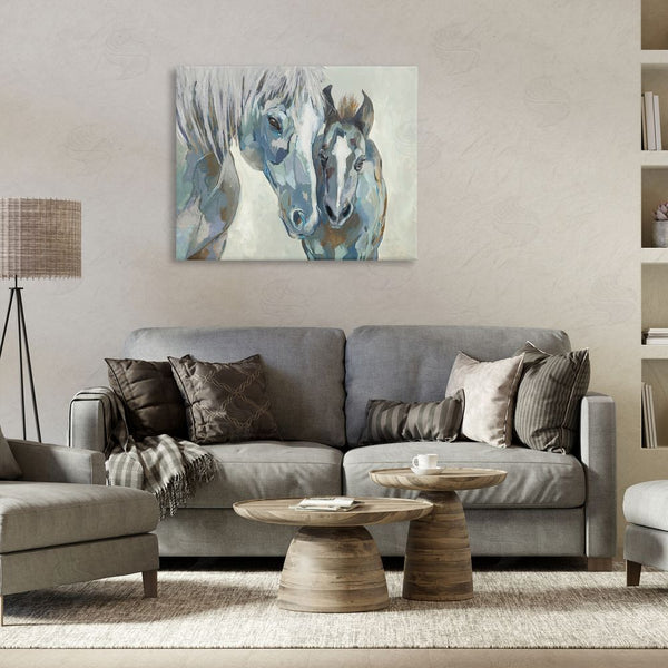 Stupell Industries Jacob Q | Grey Horse & Foal Wall Art