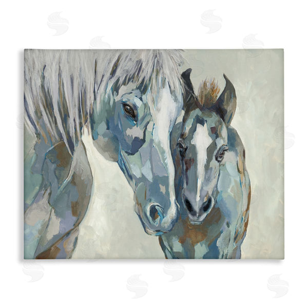 stupell industries Jacob Q | Grey Horse & Foal Wall Art