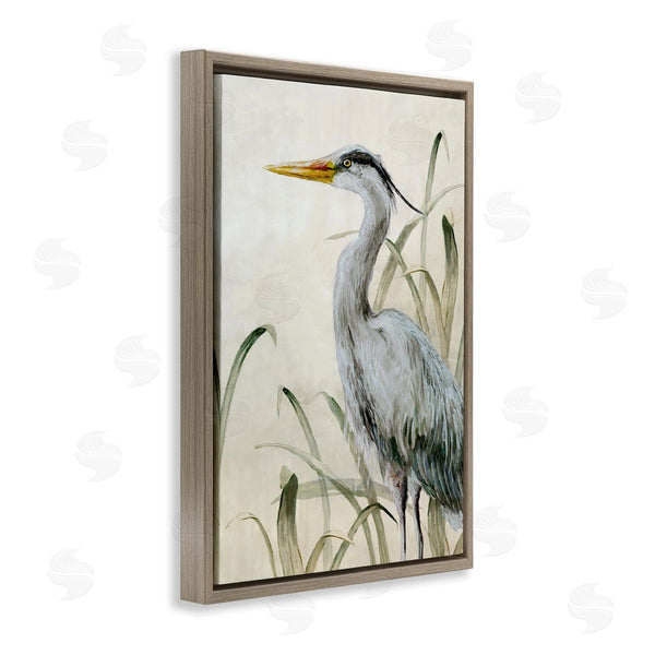 Stupell Industries Jacob Q | Heron With Traditional Grasses