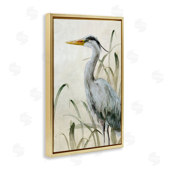 Stupell Industries Jacob Q | Heron With Traditional Grasses