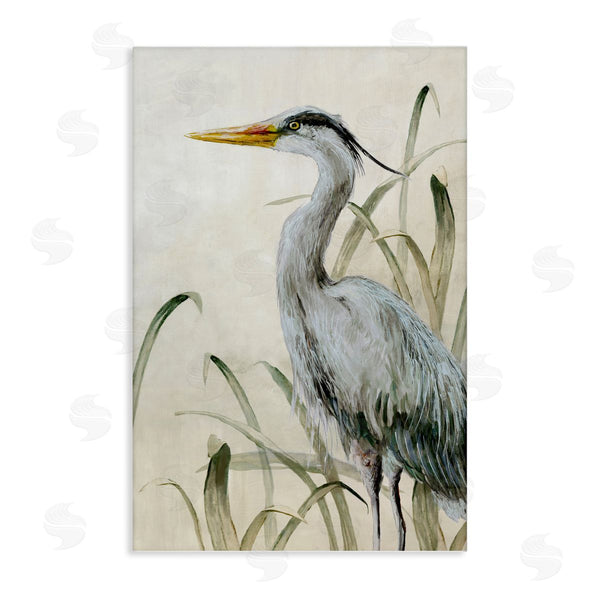 stupell industries Jacob Q | Heron with Traditional Grasses