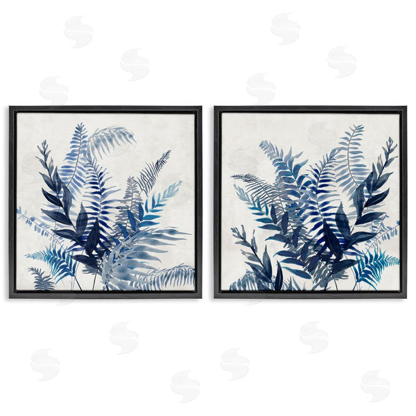 Stupell Industries Jacob Q | Intertwining Blue Fronds