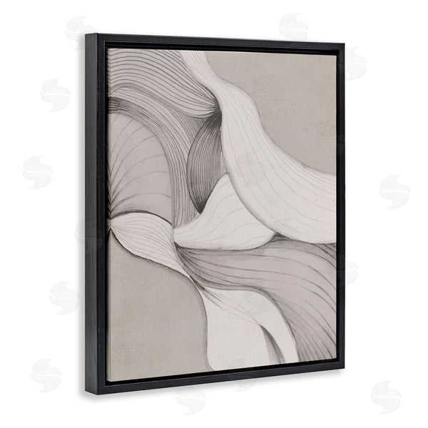 Stupell Industries Jacob Q | Monochromatic Curved Expression
