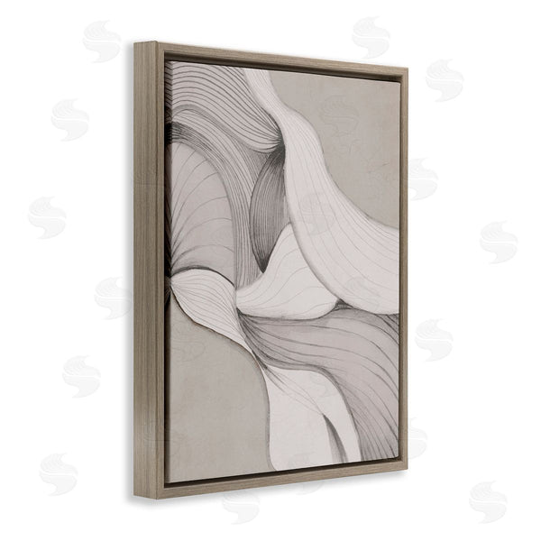 Stupell Industries Jacob Q | Monochromatic Curved Expression